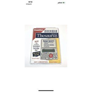Vintage Nib 1997 Franklin ATH-440 Advanced Thesaurus Bookman Handheld Computer